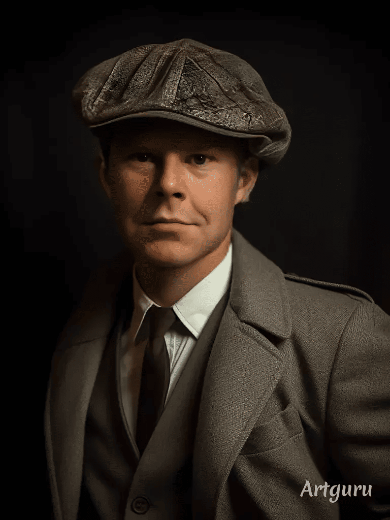 A portrait of a man wearing a tuxedo