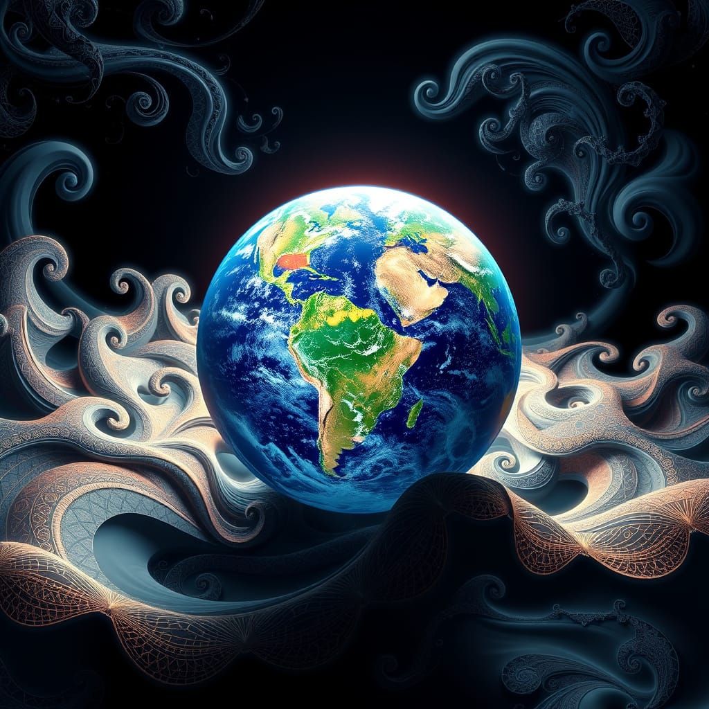 Earth is spinning around