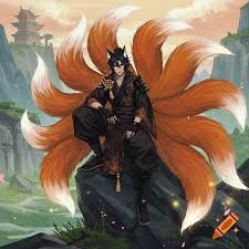 man with kitsune features