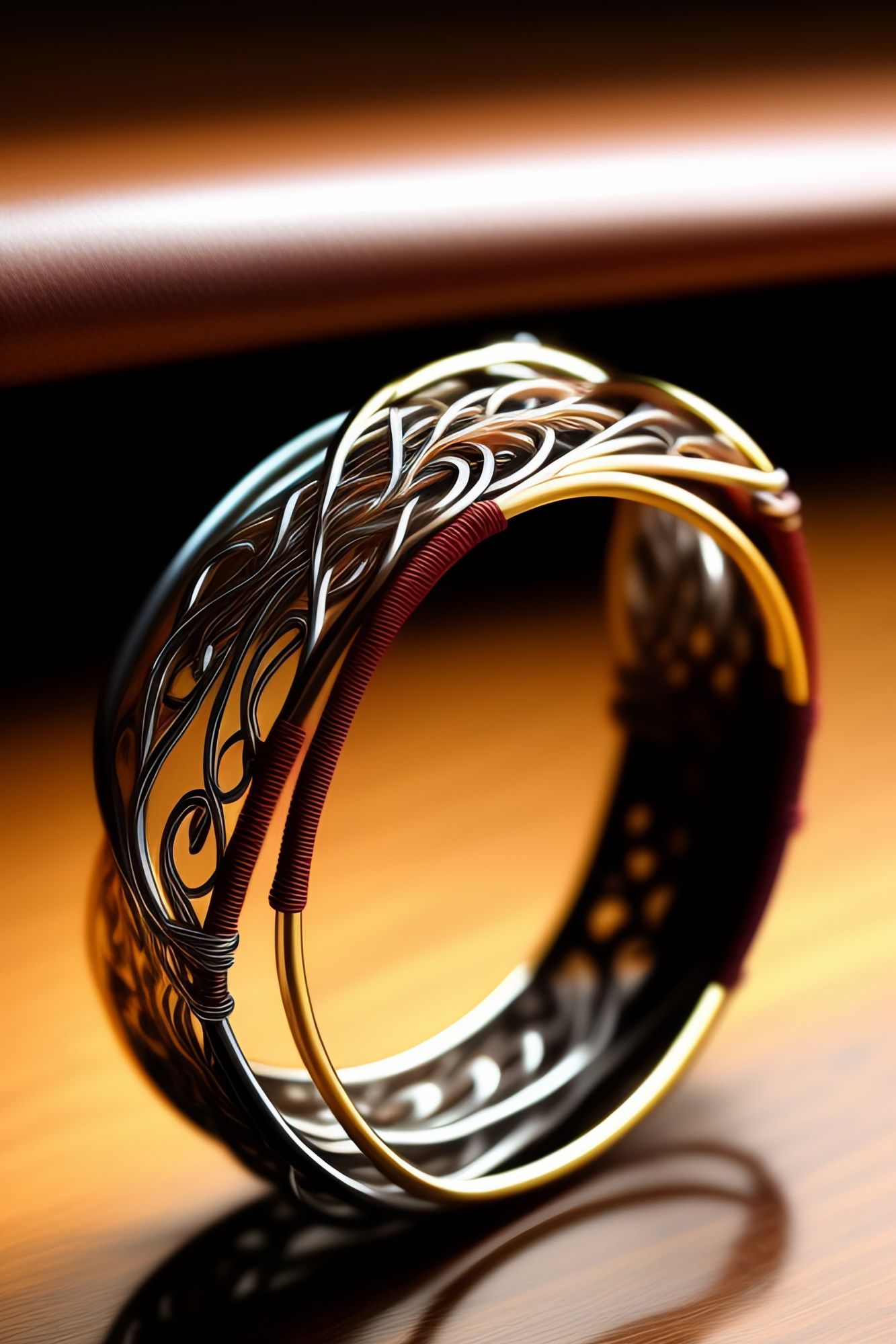 Handmade bracelet with wire,