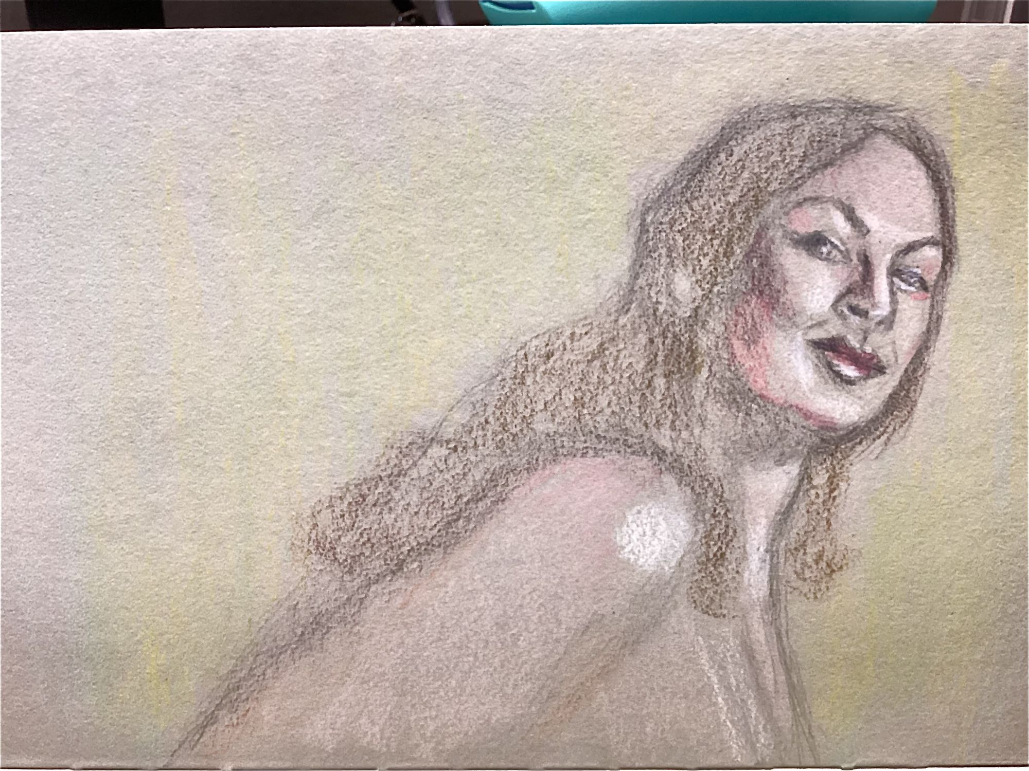  <lora:Atmosphere in Flux:1.0> woman with fanciful floral background in the style of Klimt with shimmering gold and colorful abstraction usi...