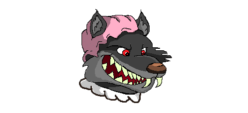 add a wolf body Pixar, Disney, concept art, 3d digital art, Maya 3D, ZBrush Central 3D shading, bright colored background, radial gradient b...