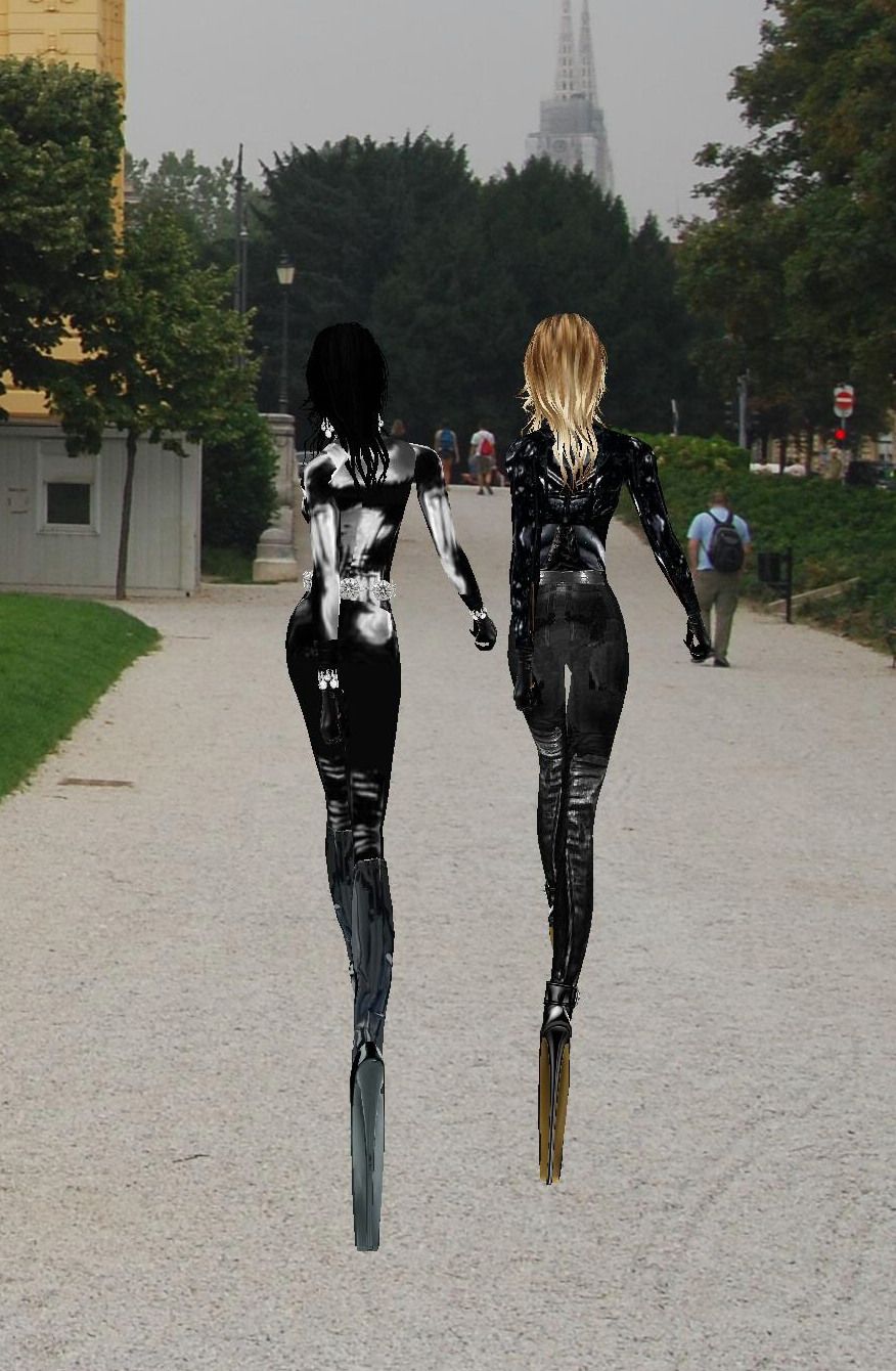Catsuits in the rain