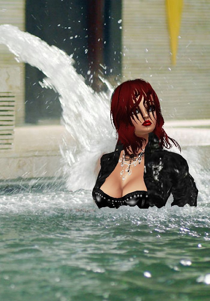 Black Leather in the jacuzzi