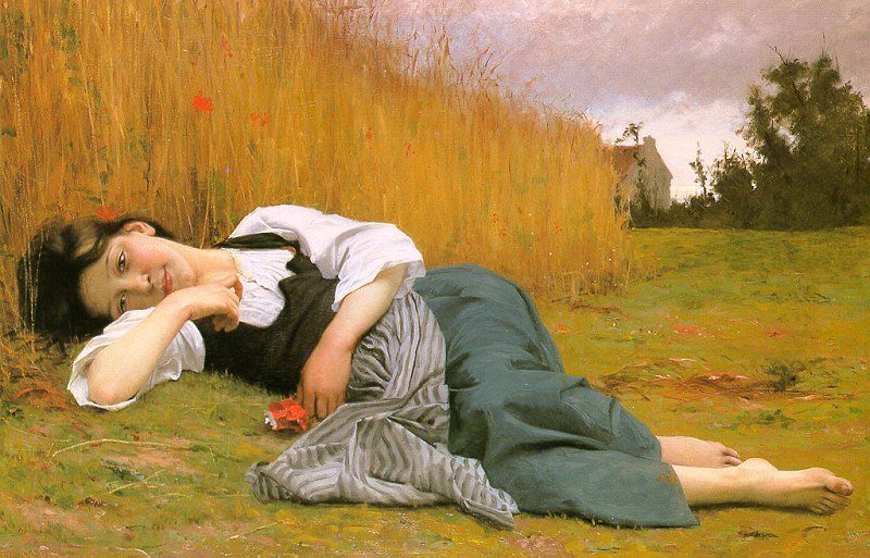 Rest in Harvest by William Bouguereau (1865)