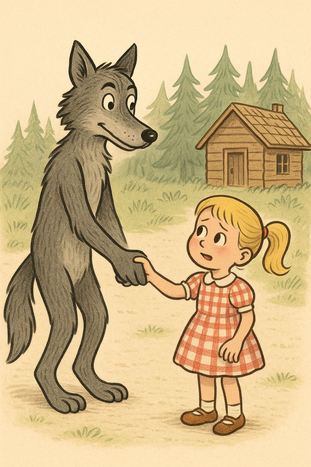 Swiss Alps challenge reinvented : friendly wolf and kiddo join the scene - Start Image 1