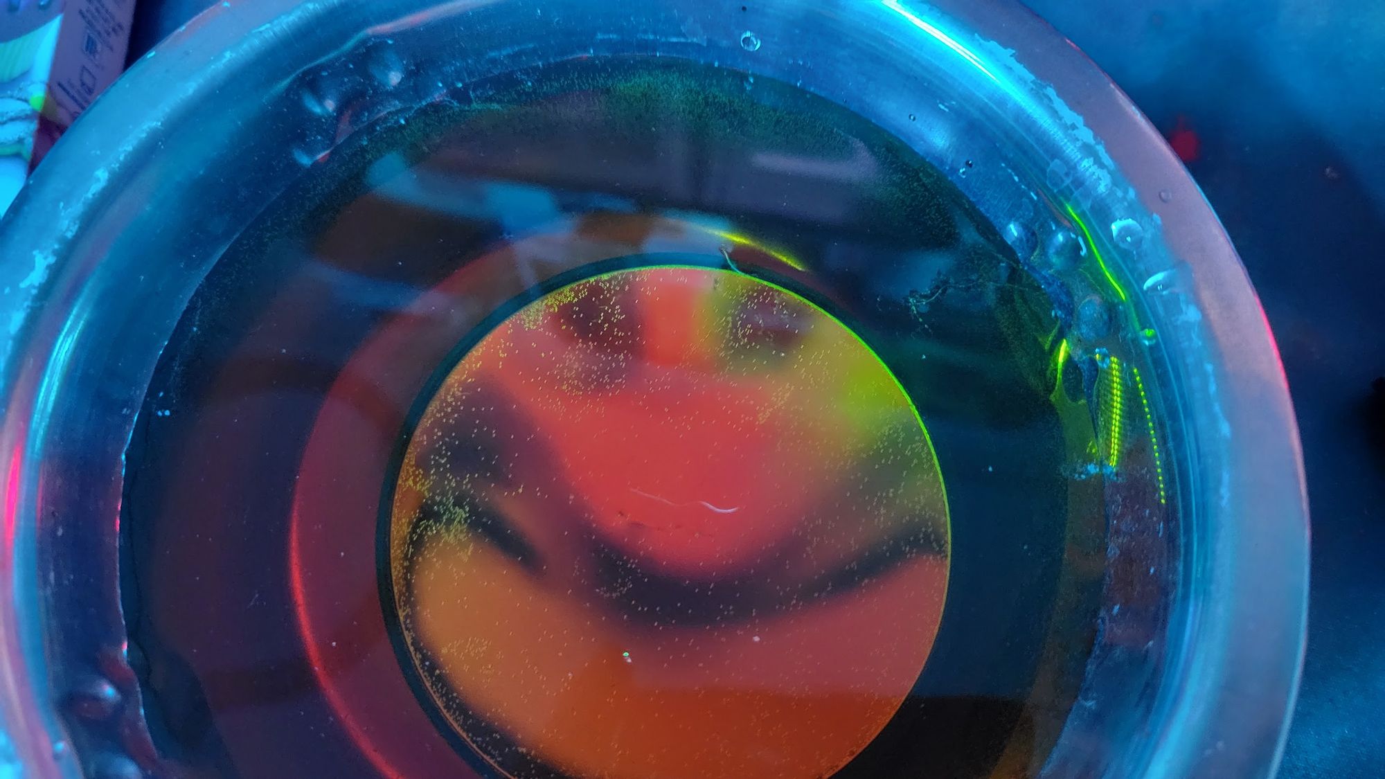 Scrying, water, and a mirror, faces of demons that want to enter our reality, Max Enst, 