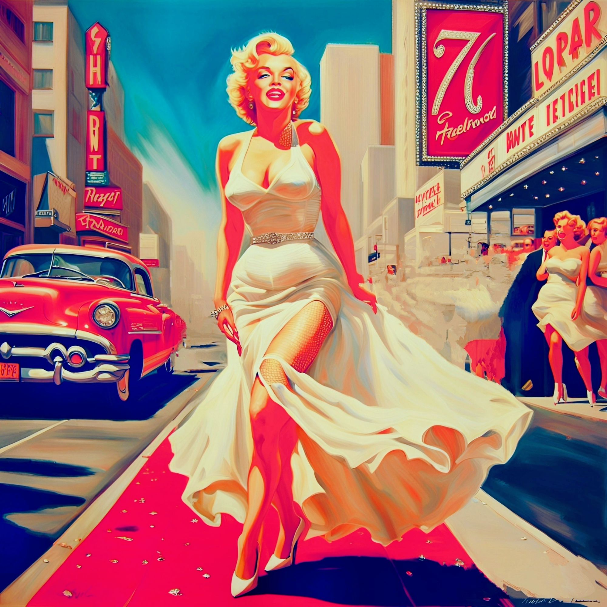 Marilyn Monroe in White Summer Dress