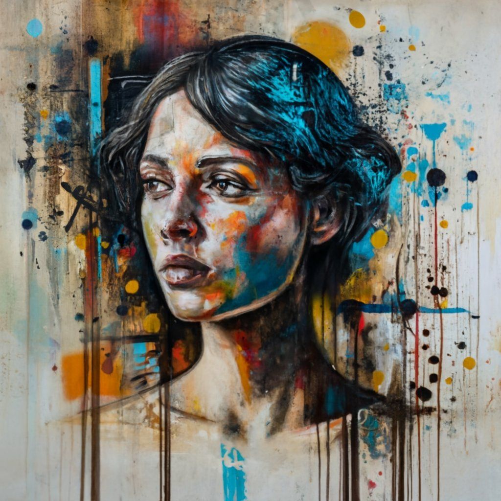 <lora:Endless Melody:1.0> coulure peinture