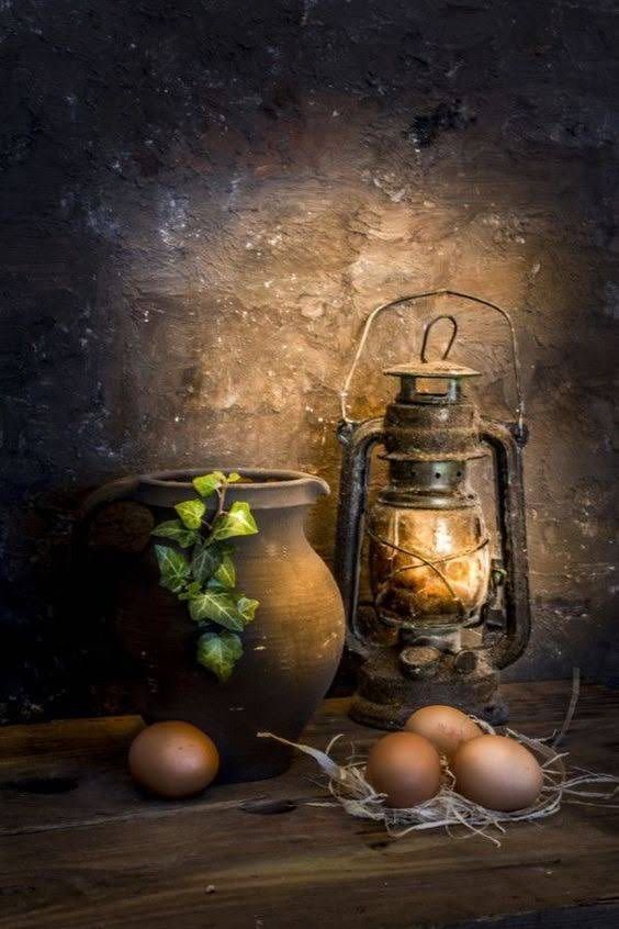 Rustic still life scene