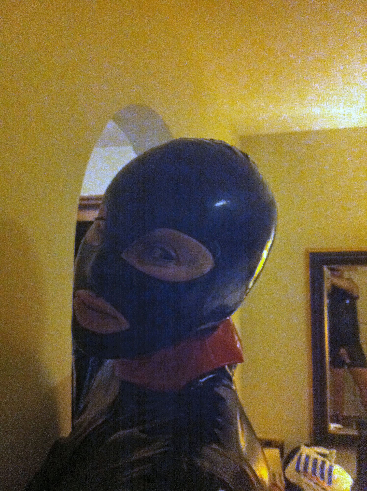 black latex  eye makeup