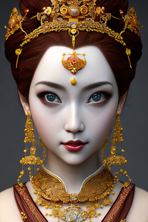 India culture artwork 3 women designed pattern designed painting digital artwork 8k resolution 8K 3D airbrush art abstract Behance HD colour...
