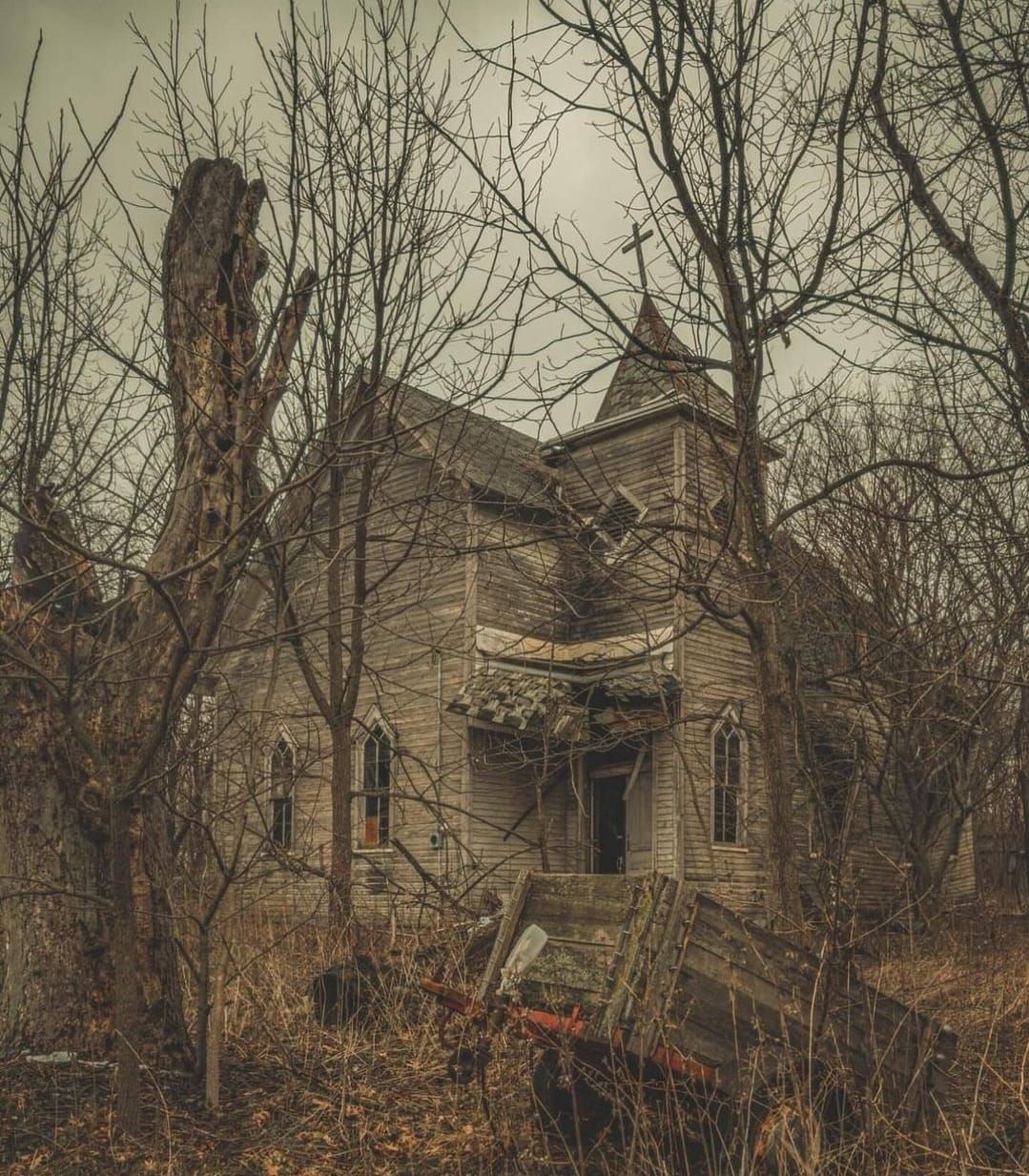 "2 or 3 last thank you Lora<lora:MJ6 Decay:1.0>"  Abandon Church overgrown by trees abstract art complementary colors fine details Screen print, pop art, splash screen...