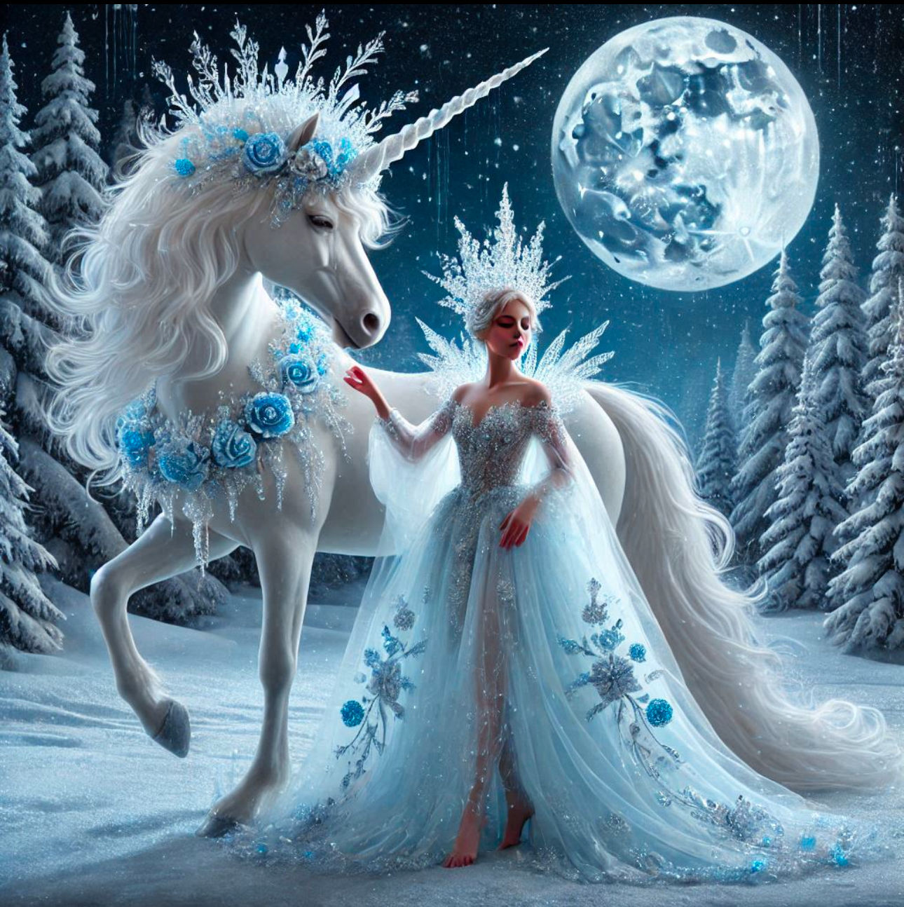 Ice queen & unicorn