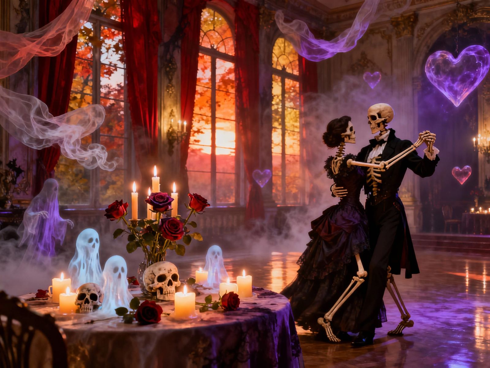 My first PixVerse image and favorite creation for the Valentine's Curse challenge <3