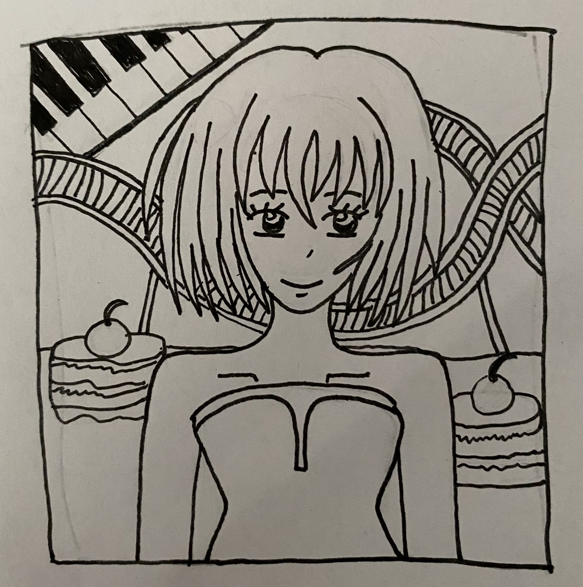 Beautiful woman, at the Funfair, short pink hair, rollercoasters, cakes, freckles, British, fair skin, blue eyes, tartan dress, pastel colou...