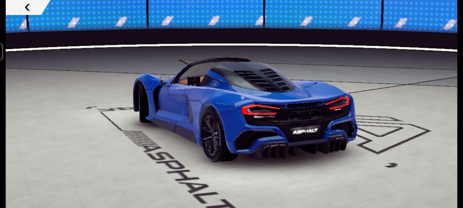 Replace the black car with blue car and keep the art style and background  of black car - Start Image 1