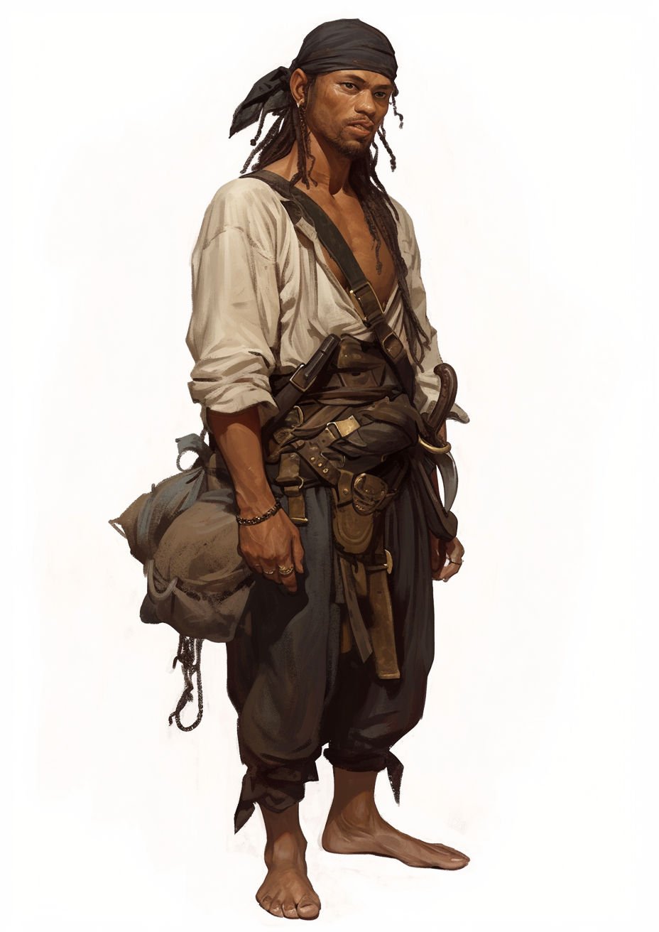 a dockworker from the early 18th century (variant 2)