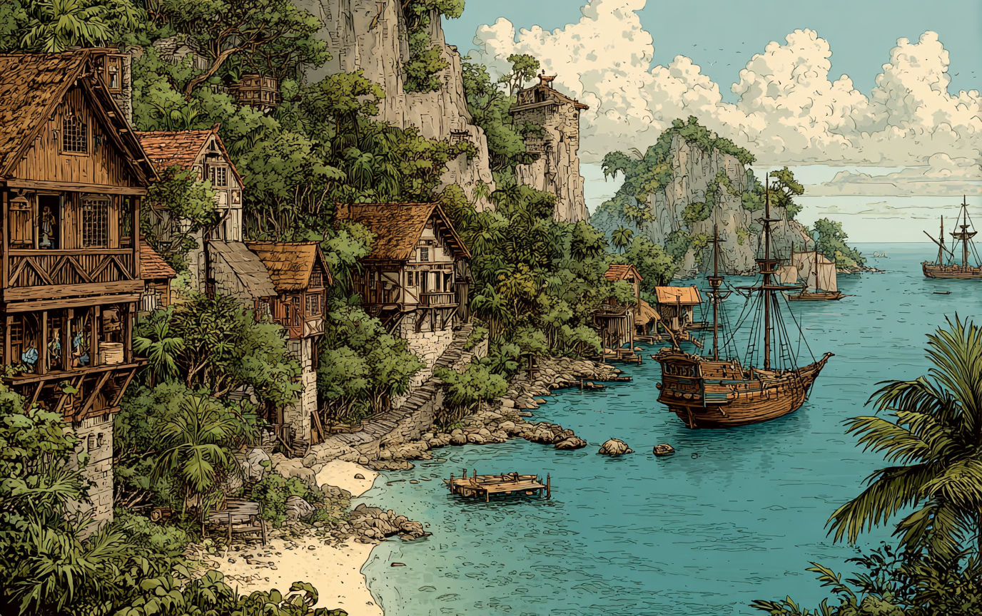 Villaverde, a small pirate settlement (version 1)