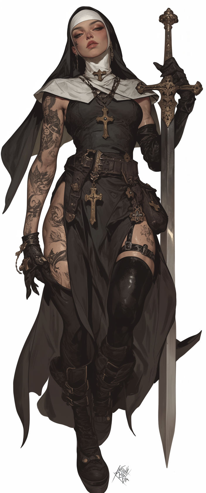 Warrior nun (variant 1)