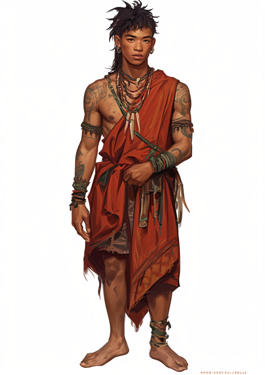 an Aztec Mexican man from 1860