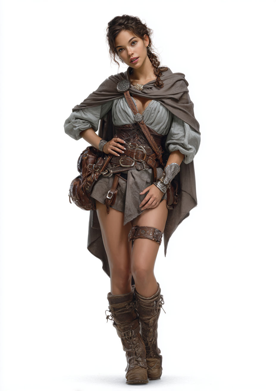 an adventurous woman from 16th century France (version 1)