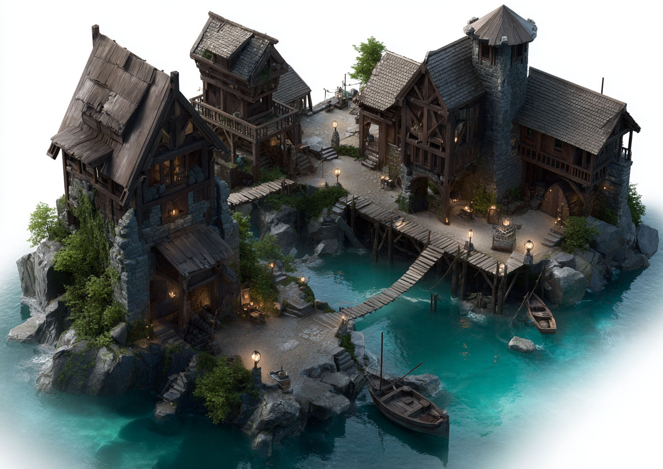 Medieval harbor (variant 1)