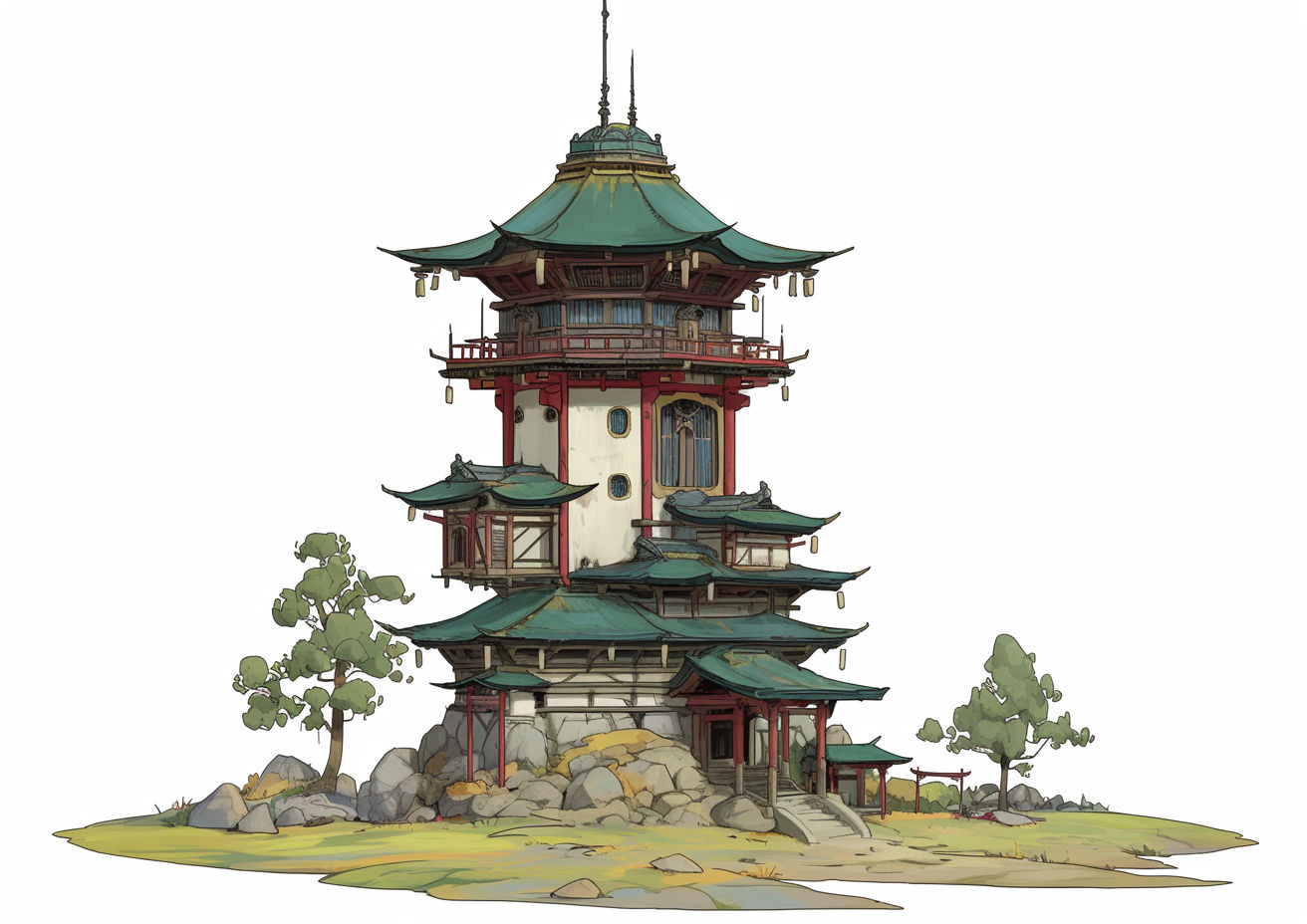 a japanese tower