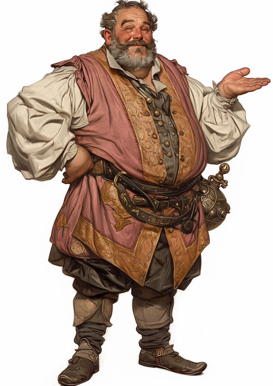 Romero, a chubby merchant (version 3)