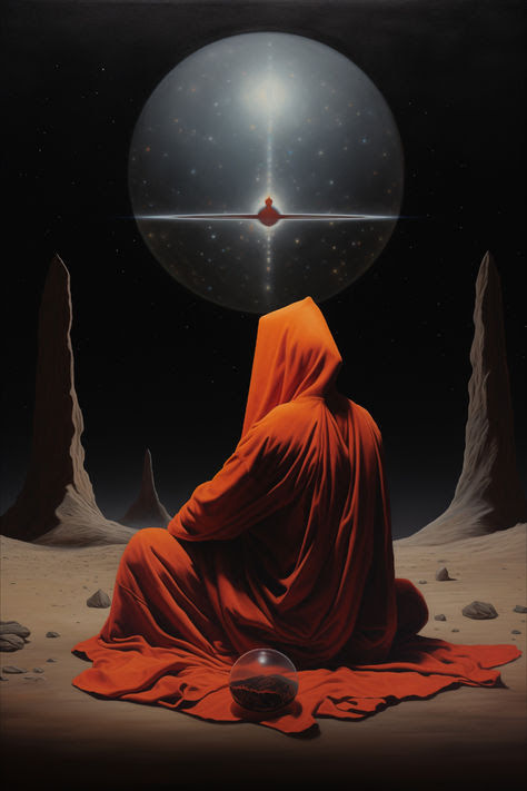 a monk ponders the universe