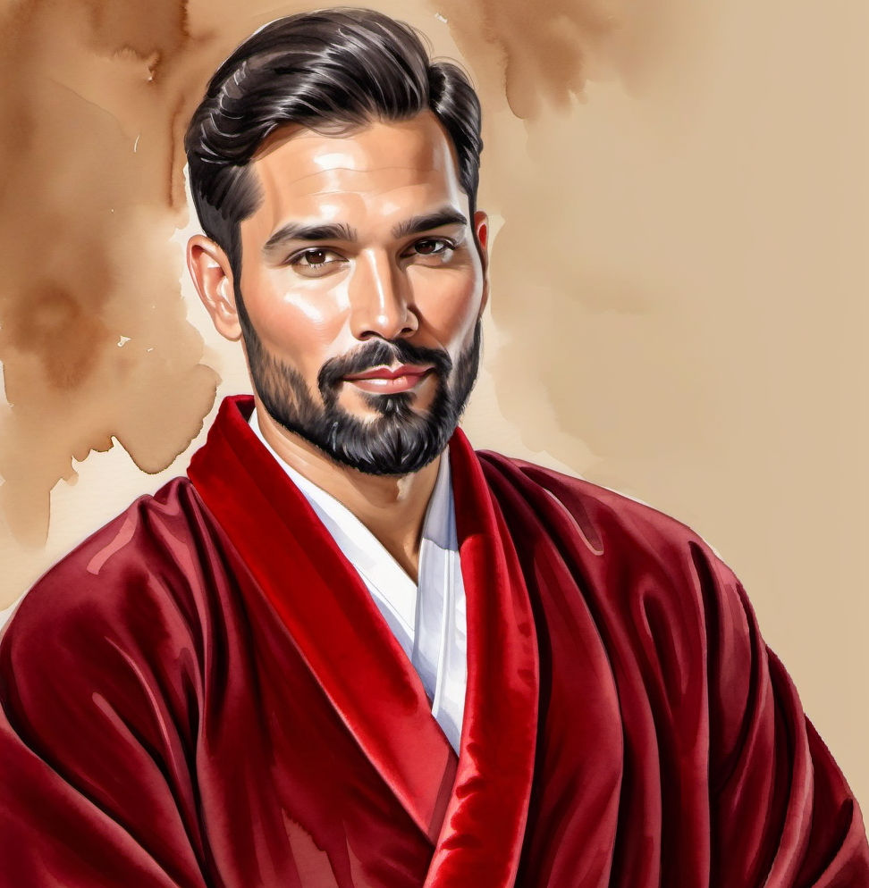 A handsome young man 

