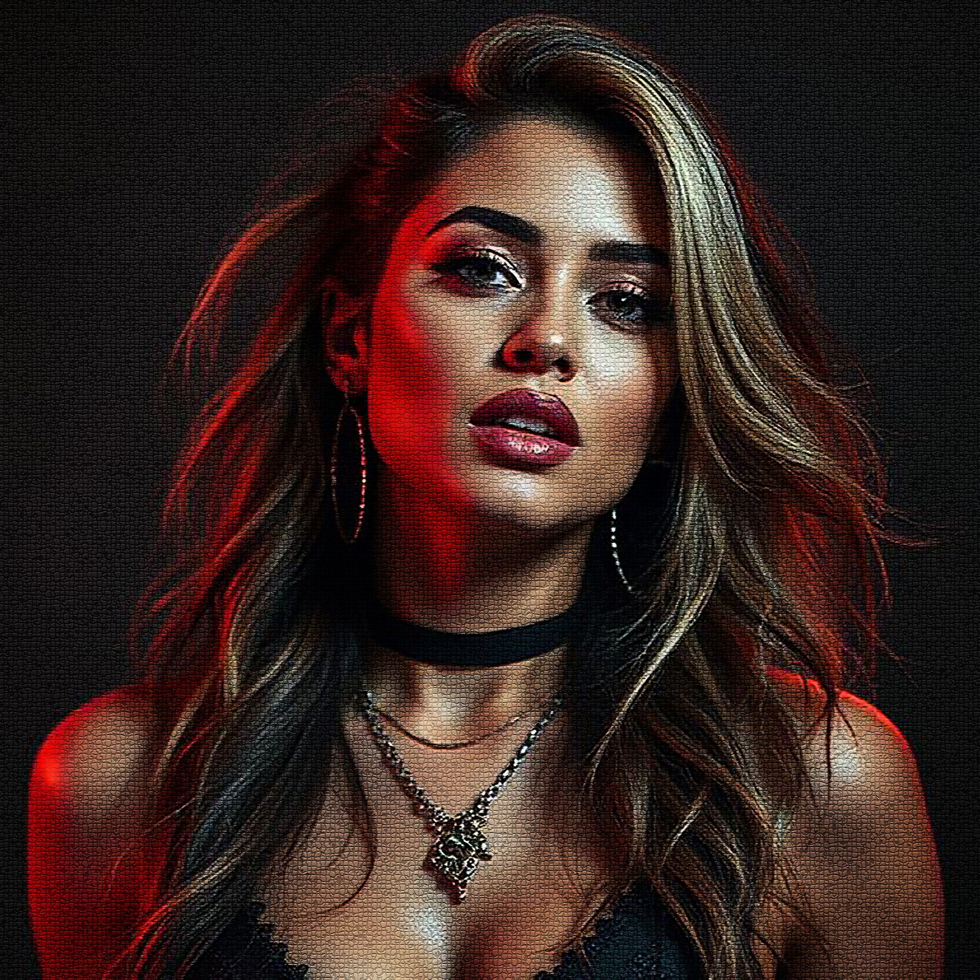 an album cover with the title 'Final Fantasy' with the text written in glitter and letters with outline. The cover should be in the typical ...