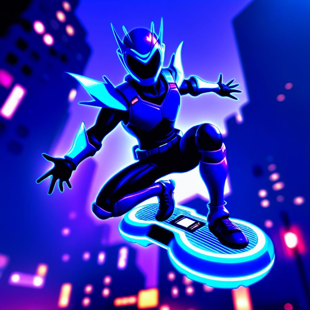 Ryuk with Demon wings from Death Note standing right next to Green Psycho Ranger