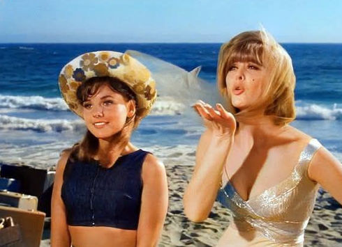 Two of the stars of TV's  Gilligan's Island, Dawn Wells (Left) and Tina Louise