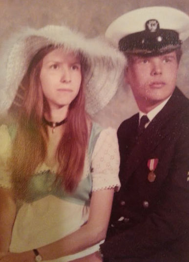 Phil Calvante, United States Navy veteran, with his future wife, Diane, playing miniature golf in San Diego ,late 1960s 

