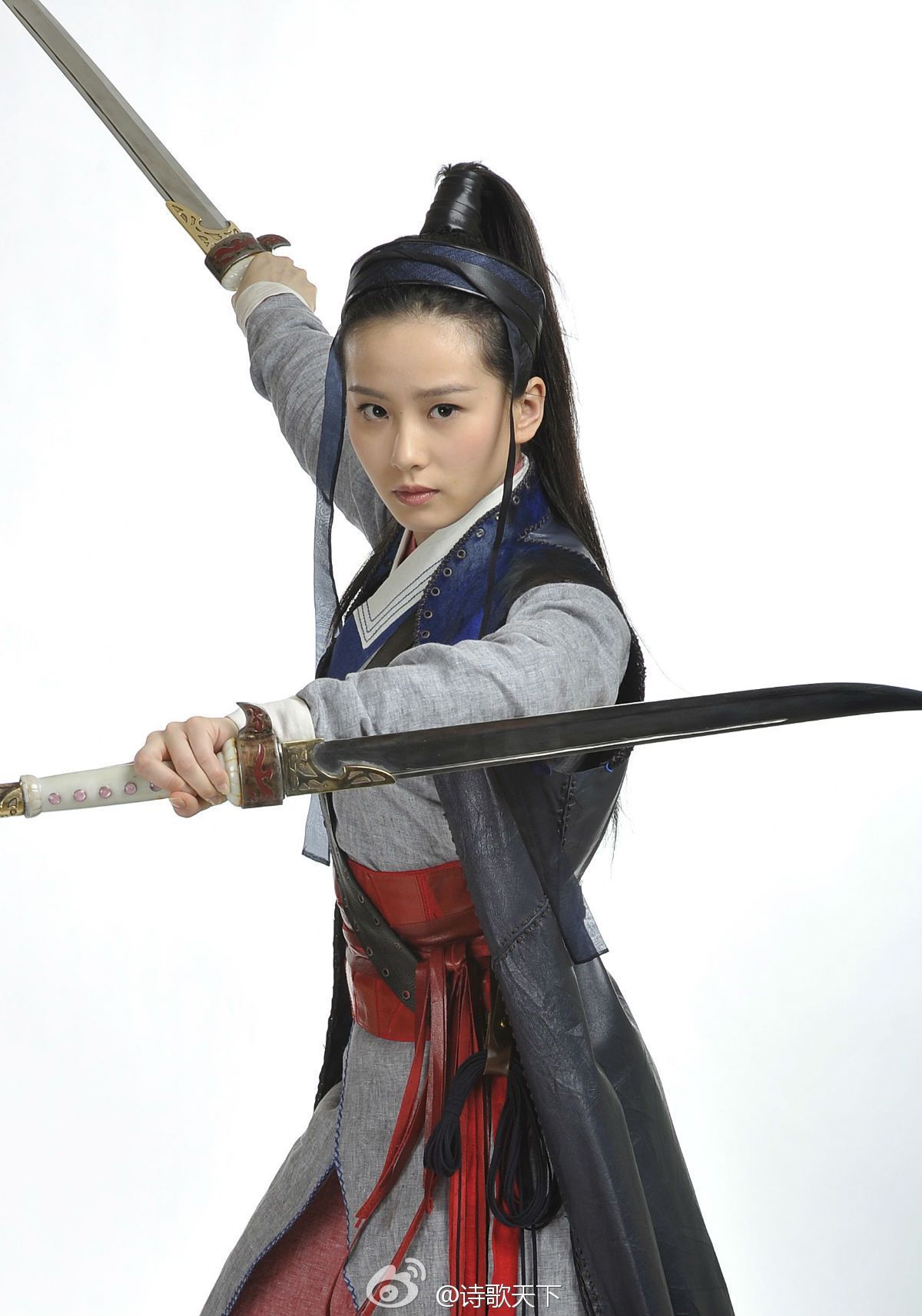 An iconic cinematic masterpiece of a beautiful, badass ninja woman, exuding sheer power and elegance. Her long, flowing hair dances around h...