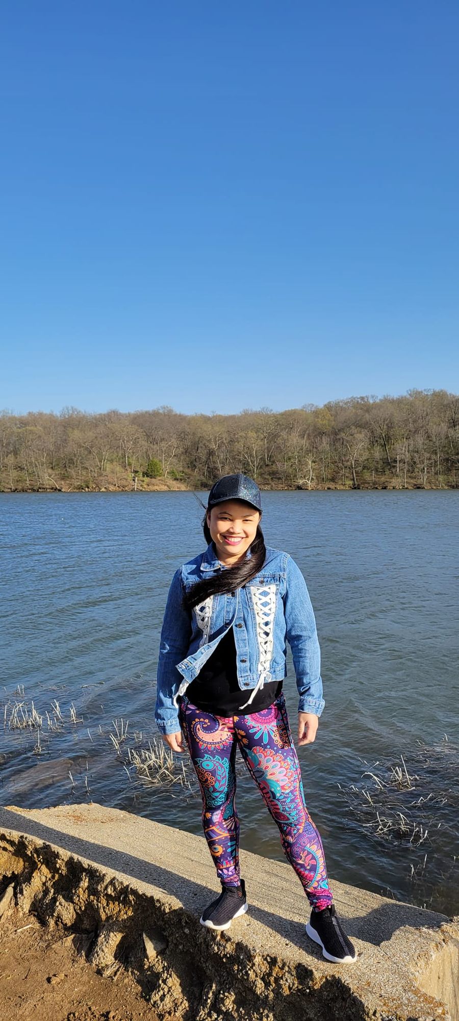 Girl standing on an alien world