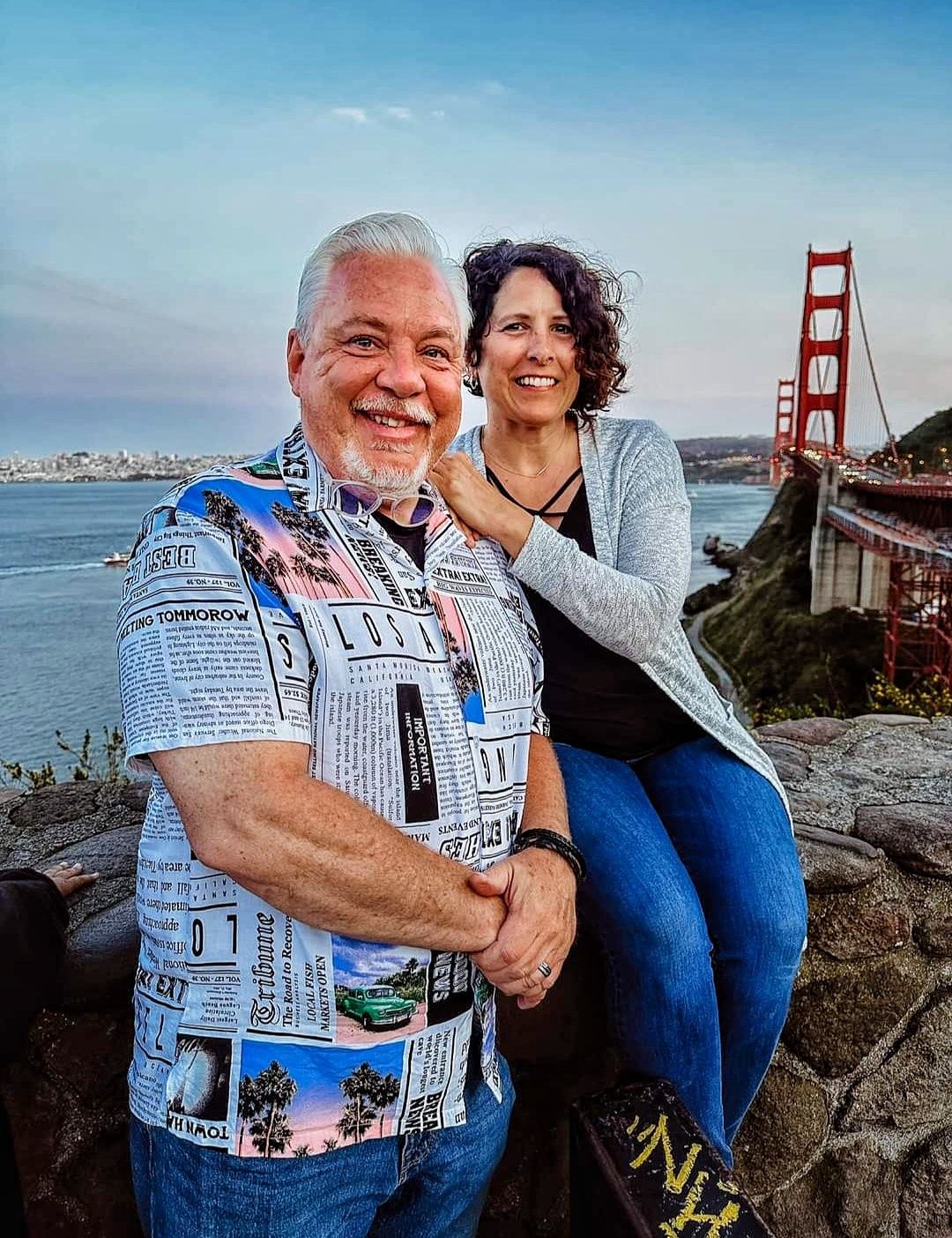 Biker muscles California love couple