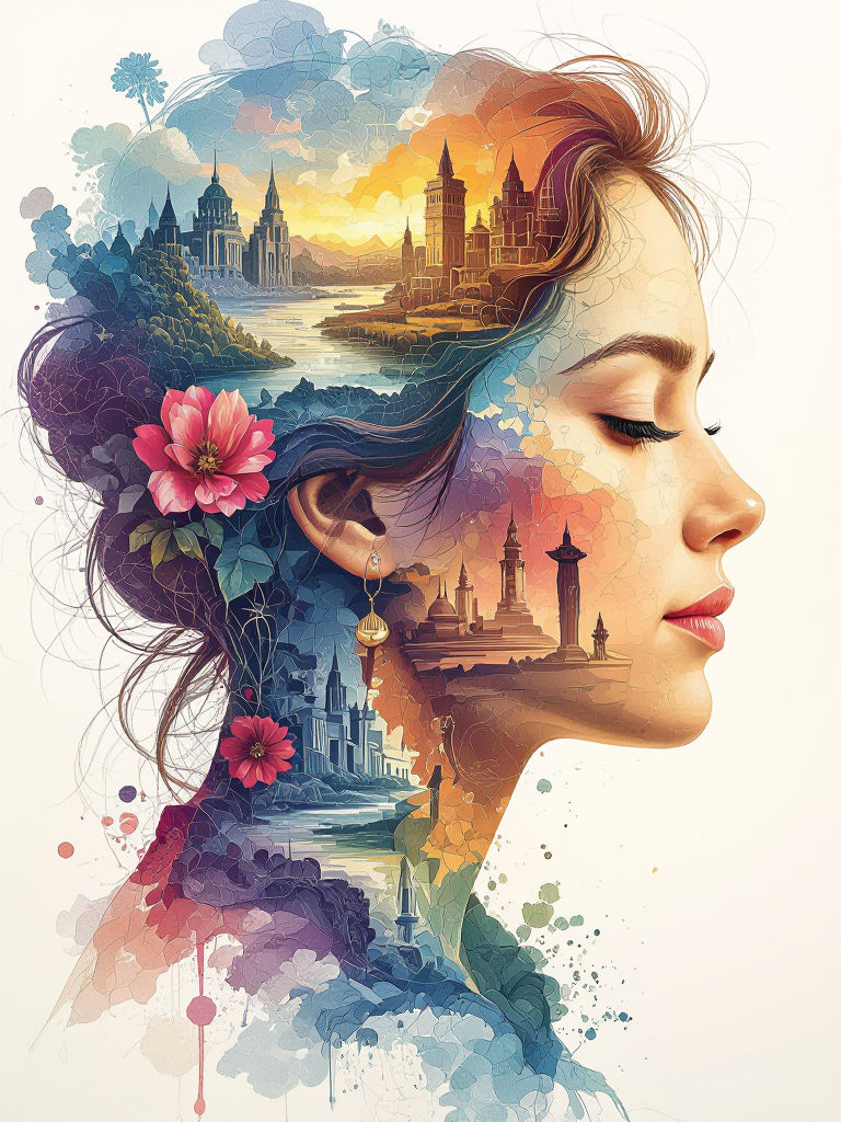 A beautiful artistic sketch of a beautiful lifetime from the beginning to the end. The artwork is filled with artwork of events and moments ...