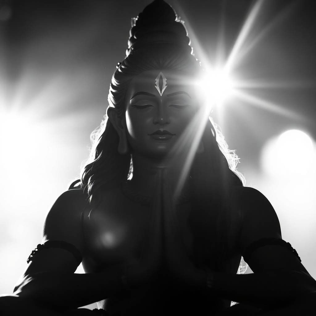 Crie um vídeo que capture a essência espiritual e natural do movimento Hare Krishna, mas com um toque único e encantador...