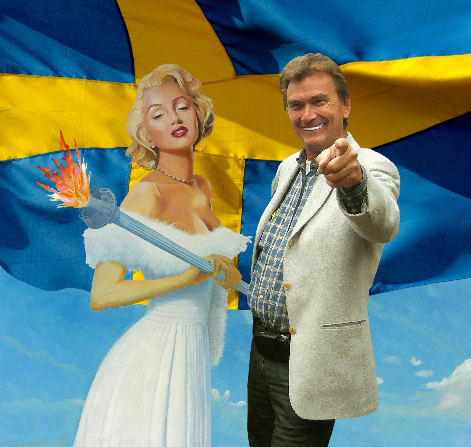 Marilyn Monroe and her twin