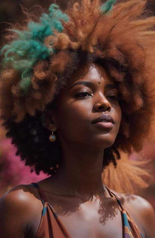 Afro colorée