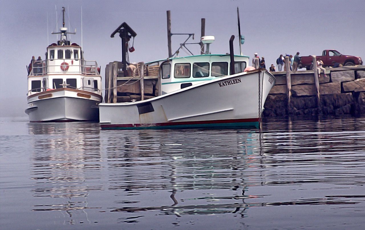 Oil painting with fine detail and dramatic sky