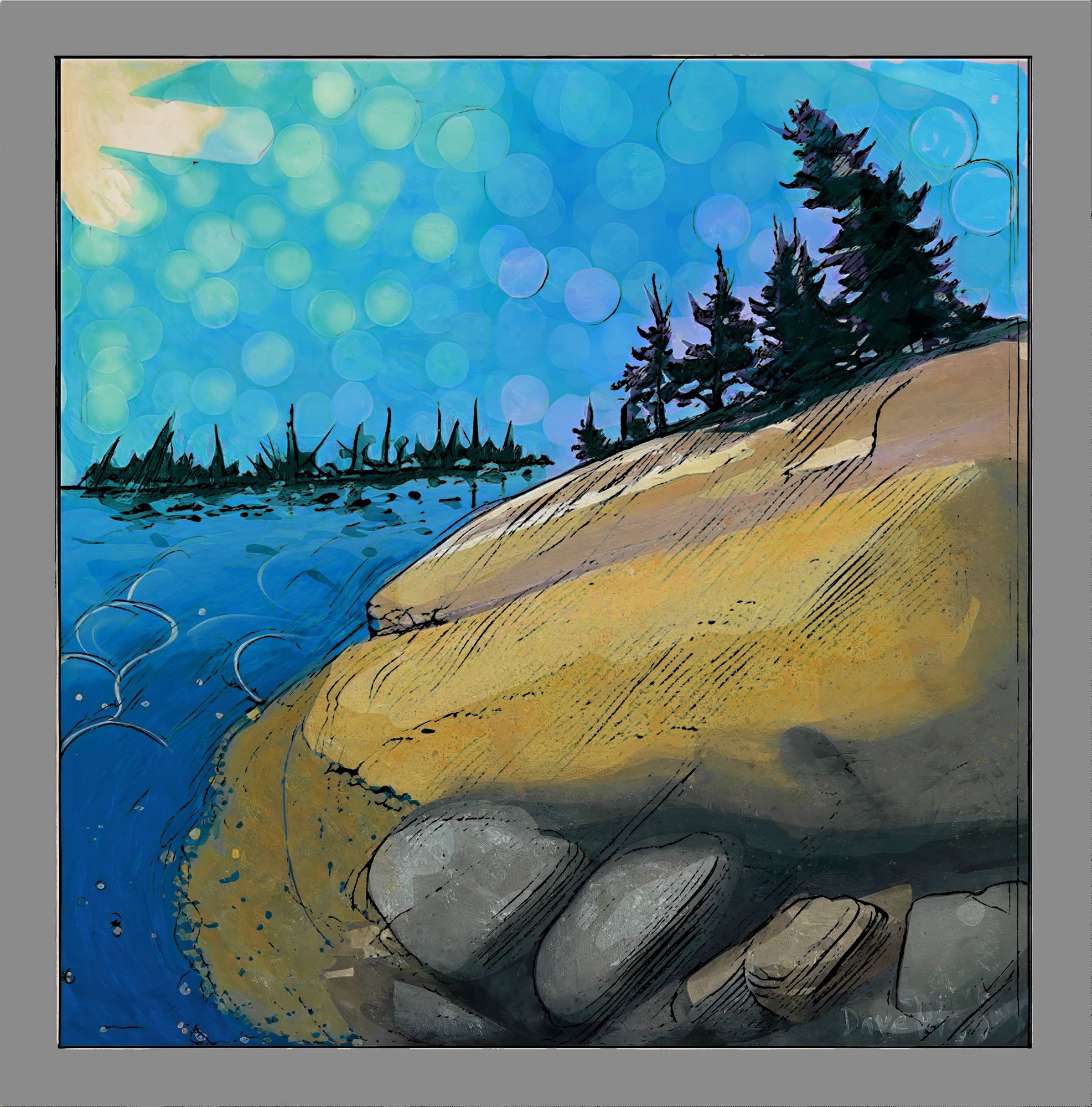 photo realistic , lighthouse on Cliff with dynamic sky and heavy surf, rules of thirds