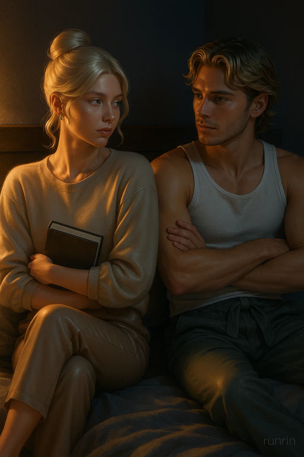 A charming, slightly dilapidated farmstand overflowing with a cornucopia of autumn harvest produce: pumpkins, gourds, apples, and corn stalk...