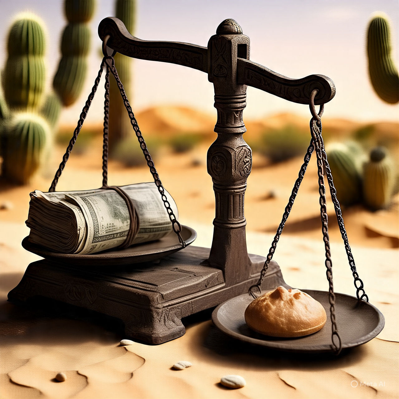 money can't fill stomach 