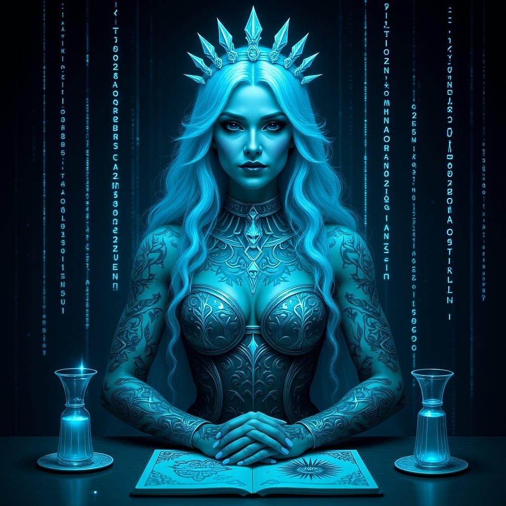 lady professionally explains something and gently smiles                                                                ...