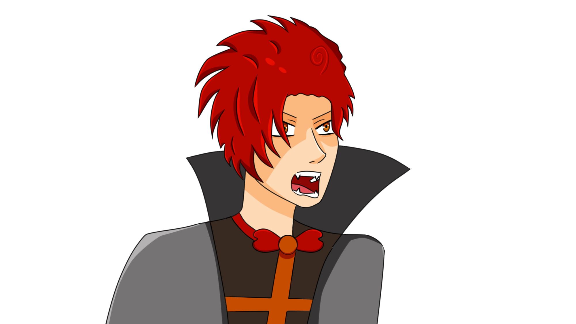 screenshot from 1980s laserdisc dark fantasy movie with retro space theme like krull movie. retro color. this full body boy with red hair in...