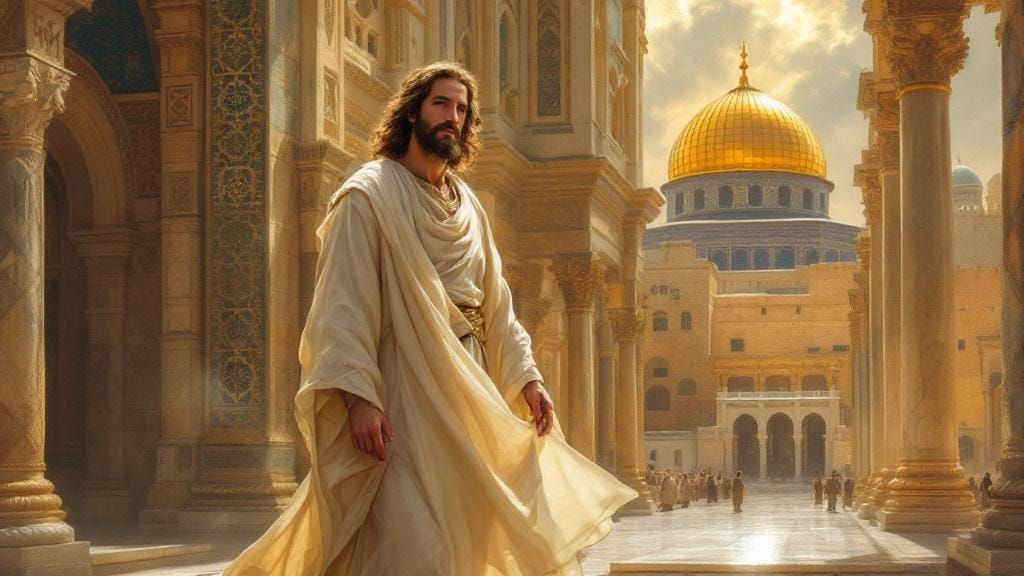 Jesus Christ Reigns On His Throne On The Temple Mount In Jerusalem