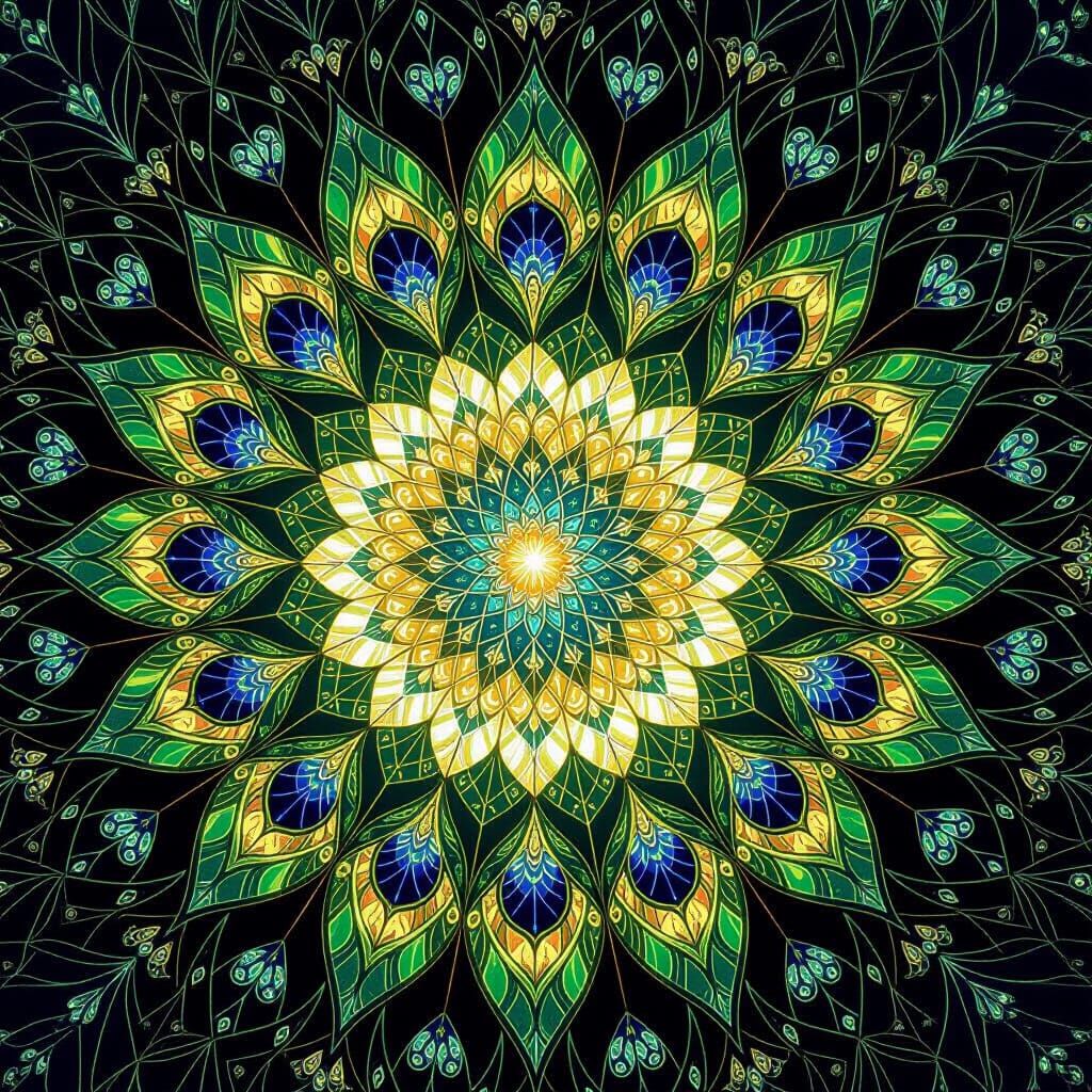 Peacock Mandala